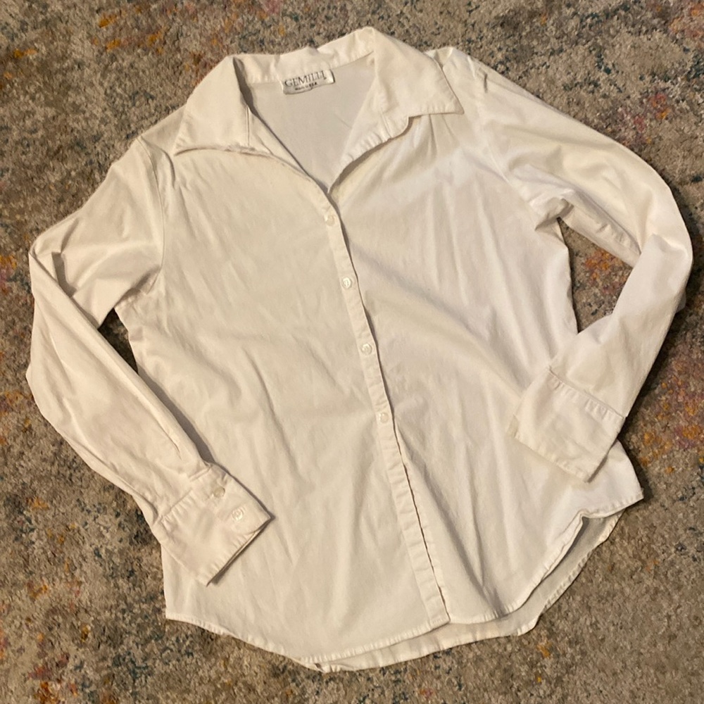 Gemilli White Button Front Blouse S